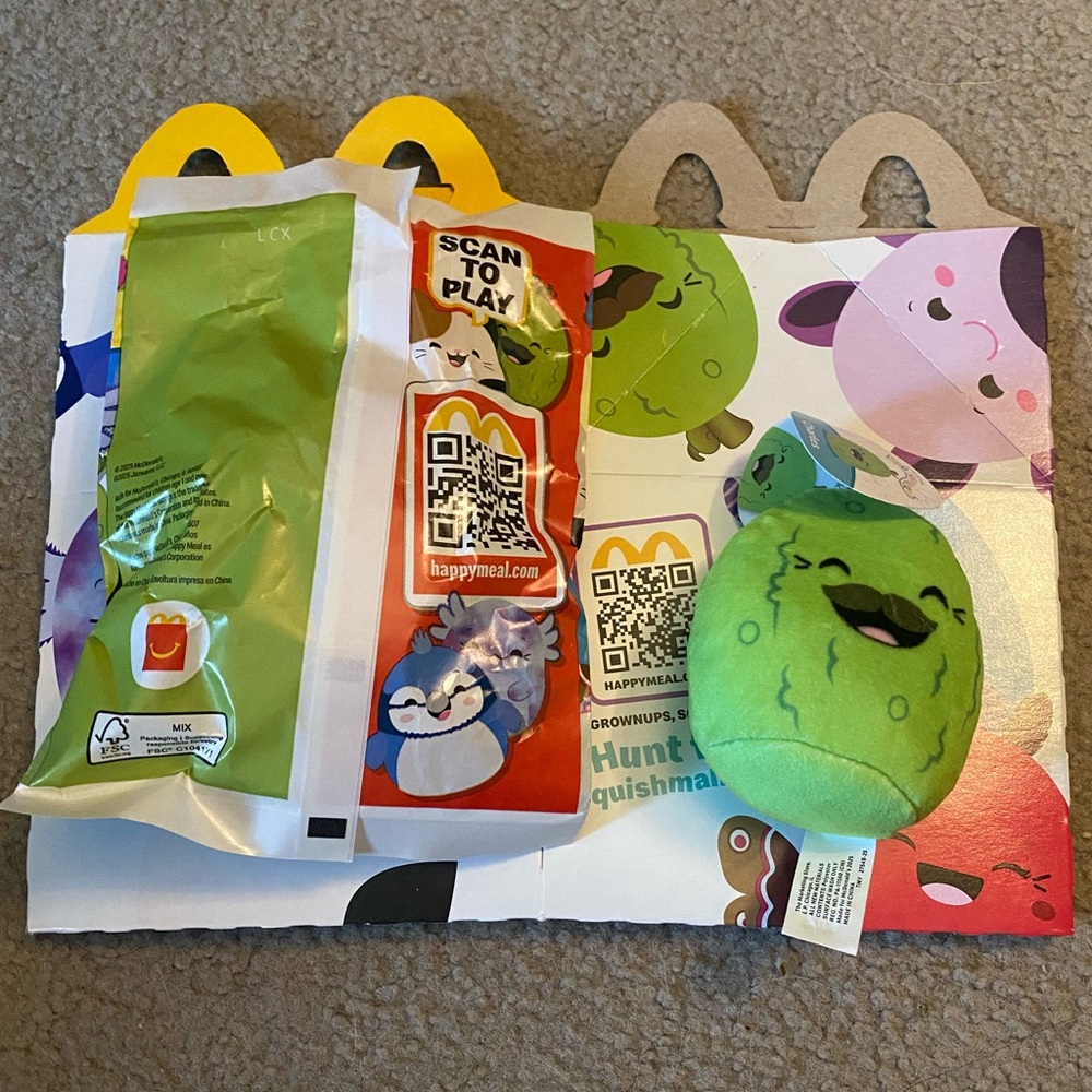 Squishmallow McDonalds “CHARLES” WITH BOX